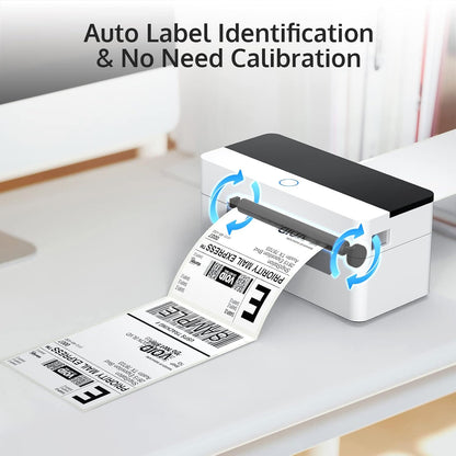 OFFNOVA USB Shipping Label Printer, 4X6 Label Printer for Shipping Packages, High Speed Thermal Printer, Supports Shipstation UPS Fedex Ebay