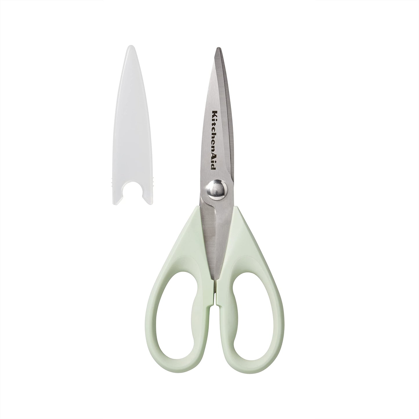 KitchenAid All Purpose Kitchen Shears with Protective Sheath for Everyday use, Dishwasher Safe Stainless Steel Scissors with Comfort Grip, 8.72-Inch, Black