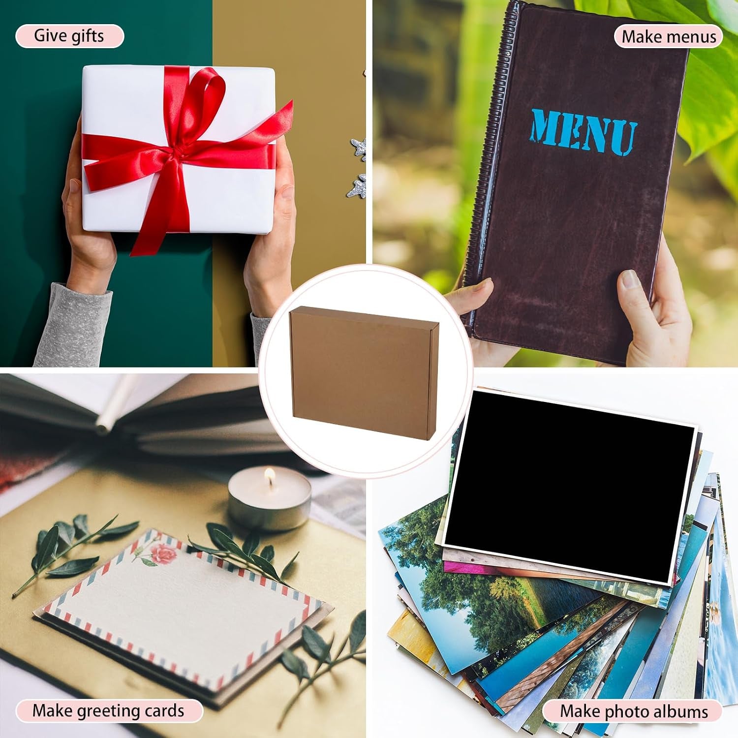 Funoofuno 91 Pcs Book Binding Kits for Beginners Complete Bookbinding Kit Tools with Flocked Cloth, Textured Paper, Decorative Corner, Bone Folder Tool, Bookbinding Supplies for Book DIY Craft