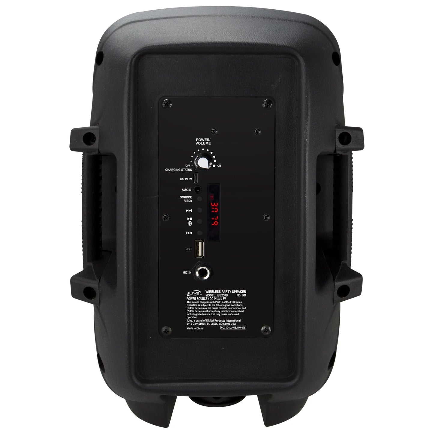 Wireless Tailgate Party Speaker, ISB250B, Black