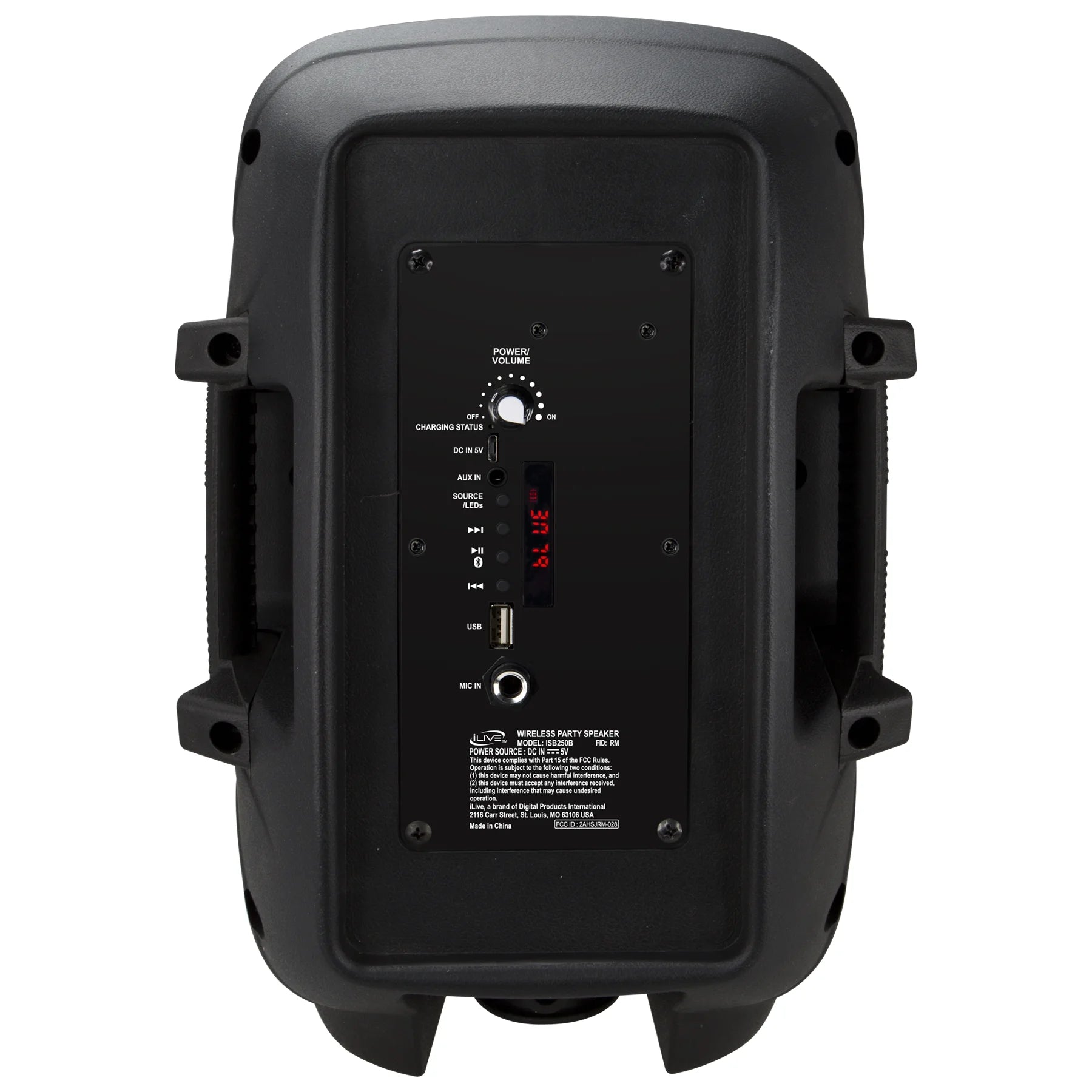 Wireless Tailgate Party Speaker, ISB250B, Black