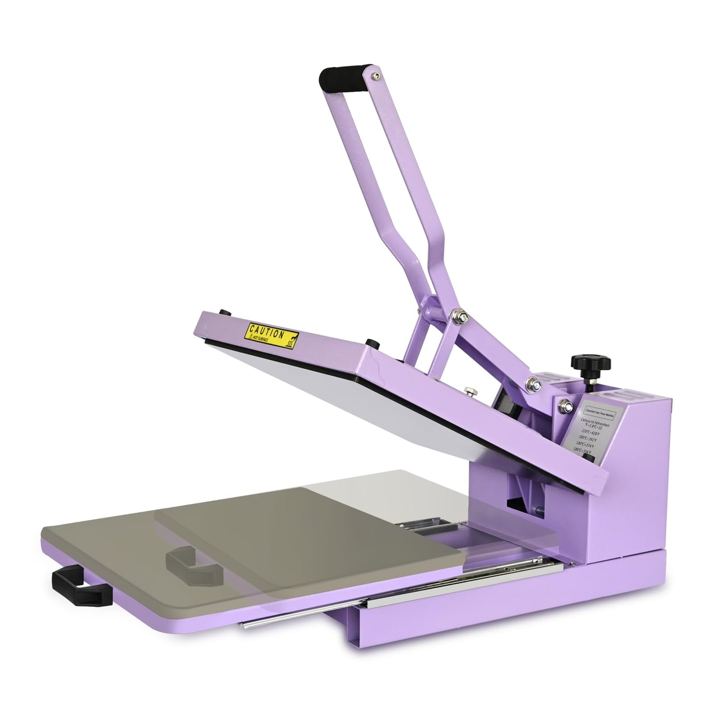 Heat Press 15x15 inch Industrial Quality with Adjustable Pressure, Slide Out Heat Transfer Machine for T-Shirt, Blue