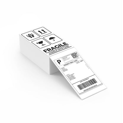 MUNBYN 3x2 Inch White Thermal Labels, Thermal Sticker Labels, Thermal Stickers for Price, Barcode, Mailing, Name, 500 Labels/1 Roll