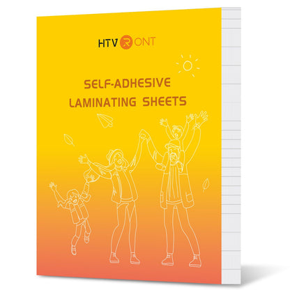 HTVRONT Self-Adhesive Laminating Sheets-50 Sheets 9 X 12 Inches Self Laminating Sheets, No Machine Needed Clear Laminating Sheets