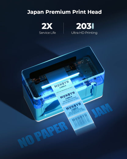 MUNBYN Shipping Label Printer RealWriter 941, 4x6 Label Printer for Shipping Packages, USB Thermal Printer for Home Shipping Small Business, Compatible with macOS, Windows (USB Only)