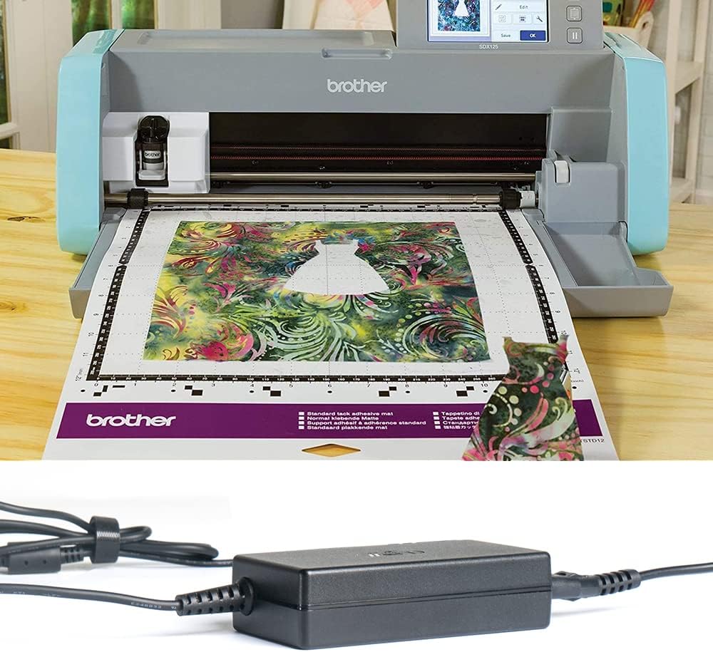 KFD 24V Adapter Charger for Brother ScanNCut 2 CM350H CM250 CM100DM CM550 CM900 CM650 Cutting Machine ImageCenter Document Scanner AD-2436PH1 SA142B-24U LD1484001 ADS-3000N ADS-2800W Power Supply Cord