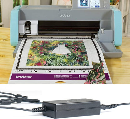 KFD 24V Adapter Charger for Brother ScanNCut 2 CM350H CM250 CM100DM CM550 CM900 CM650 Cutting Machine ImageCenter Document Scanner AD-2436PH1 SA142B-24U LD1484001 ADS-3000N ADS-2800W Power Supply Cord