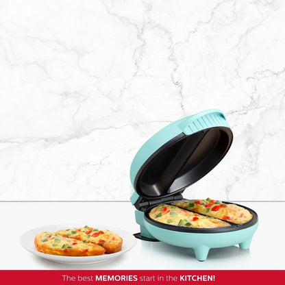 Holstein Housewares - Non-Stick Omelet & Frittata Maker, Stainless Steel - Makes 2 Individual Portions Quick & Easy (2 Section, Black)