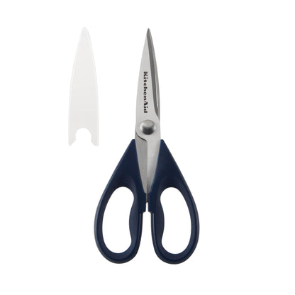 KitchenAid All Purpose Kitchen Shears with Protective Sheath for Everyday use, Dishwasher Safe Stainless Steel Scissors with Comfort Grip, 8.72-Inch, Black