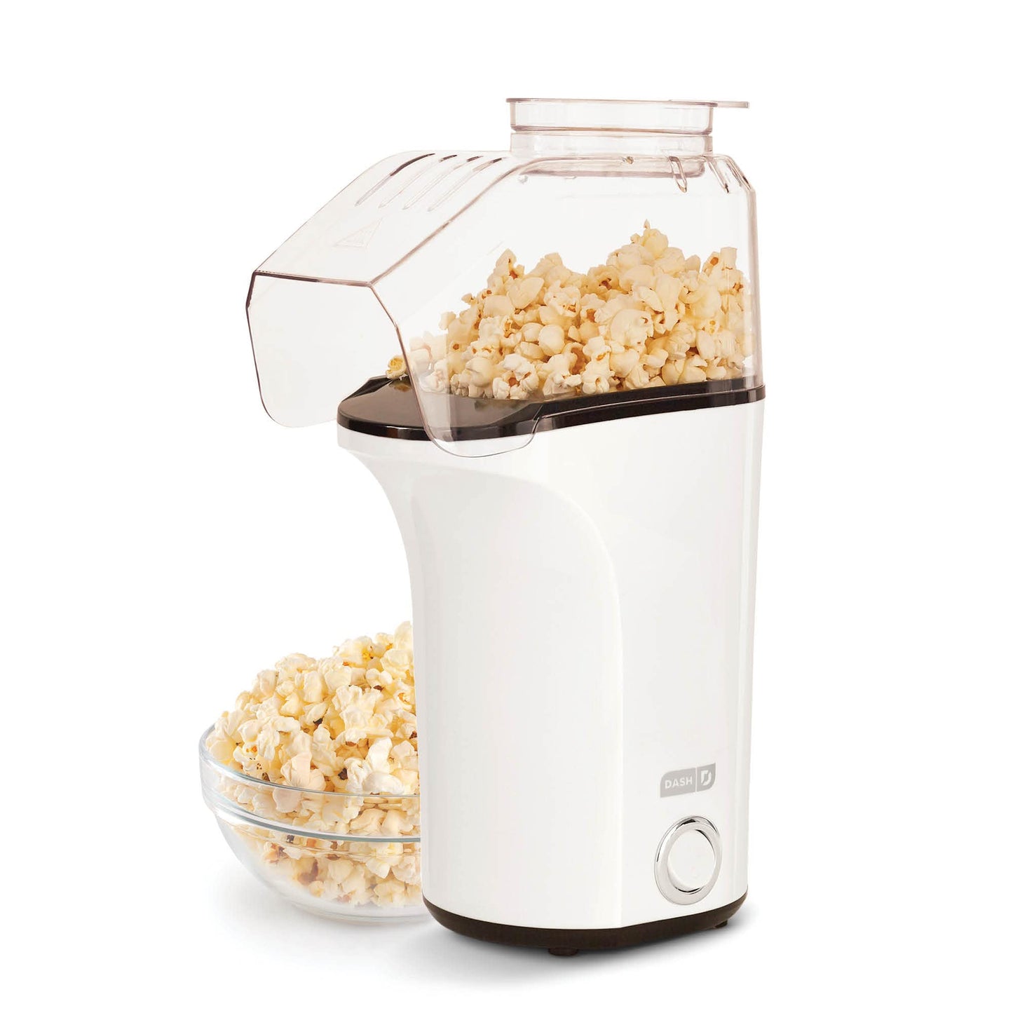 DASH Hot Air Popcorn Popper Maker with Measuring Cup to Portion Popping Corn Kernels + Melt Butter, 16 Cups - Aqua