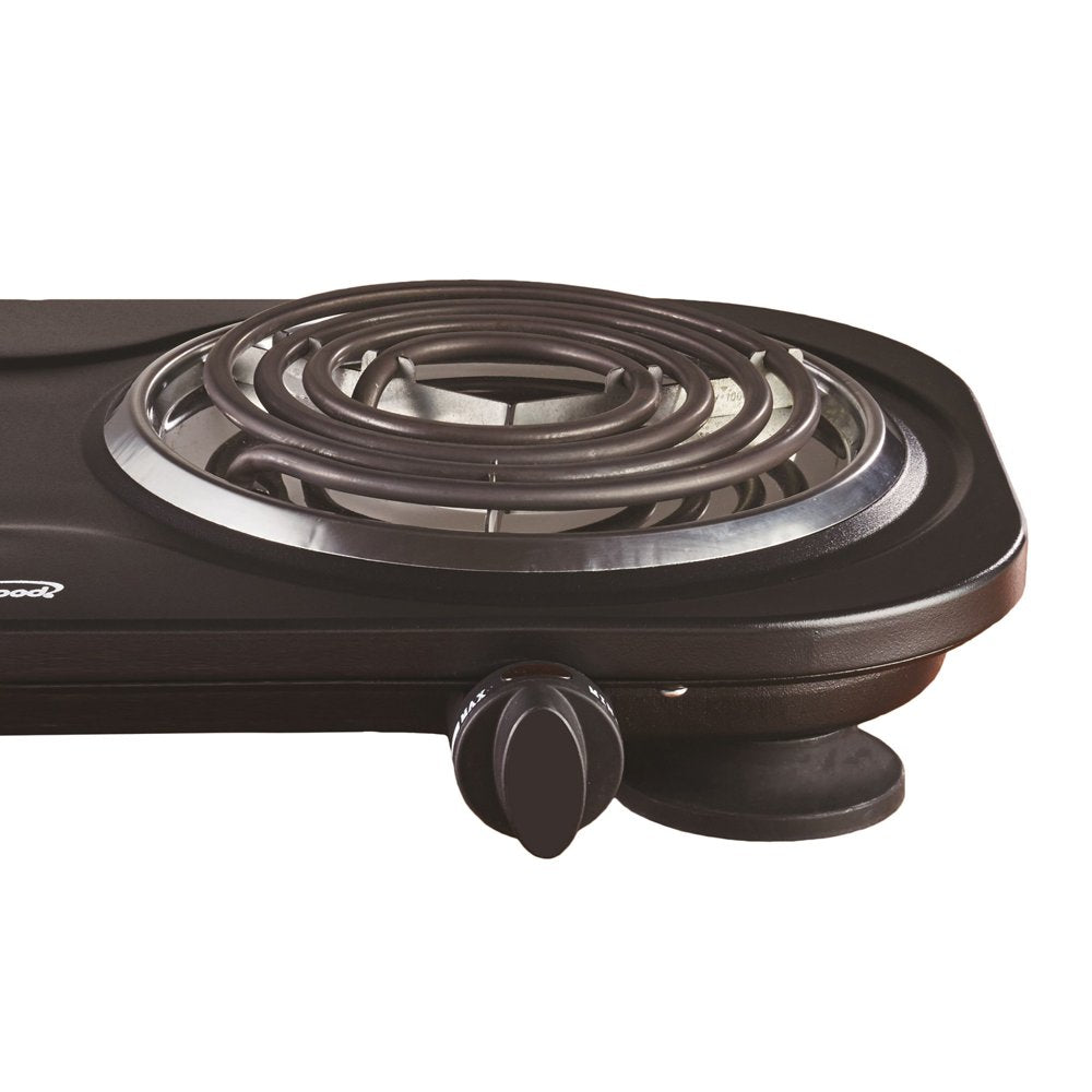 1,500-Watt Double Electric Burner (Black)