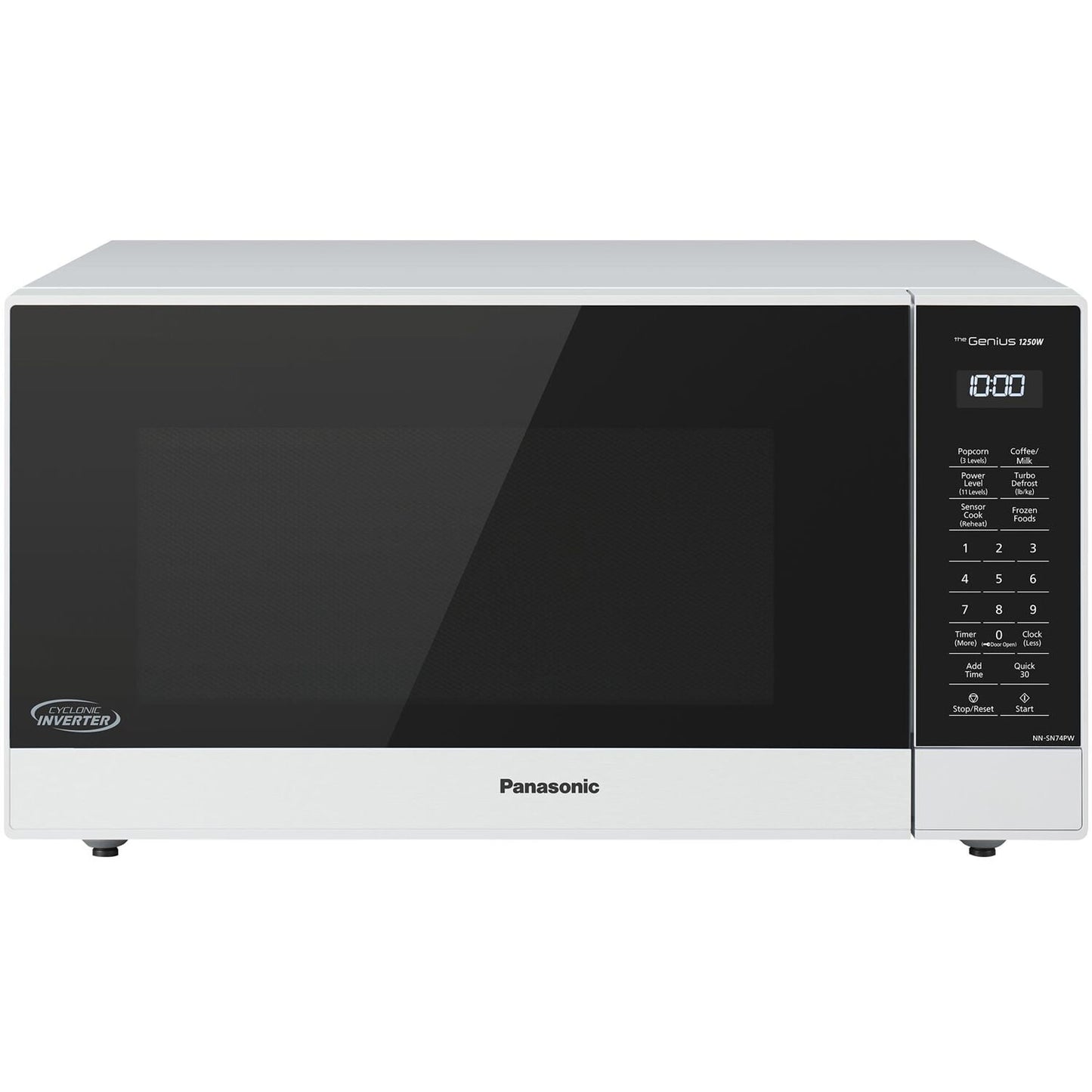 1.6-Cu. Ft. 1250W Countertop Microwave with Inverter Technology, White NN-SN74PW