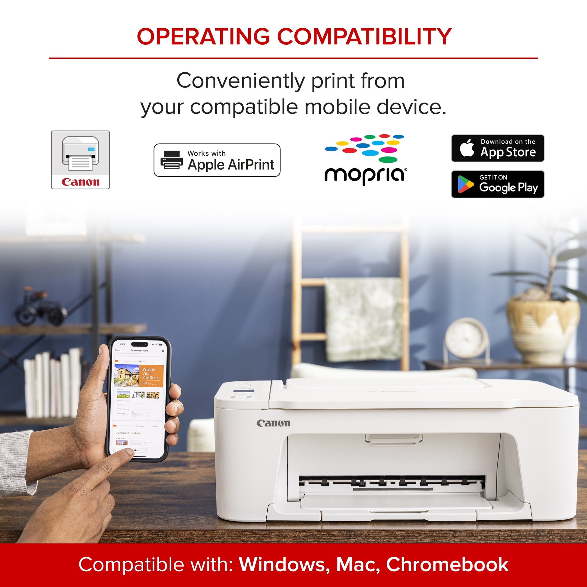 Canon PIXMA TS3722 All-In-One, Wireless Inkjet Printer for Home Office
