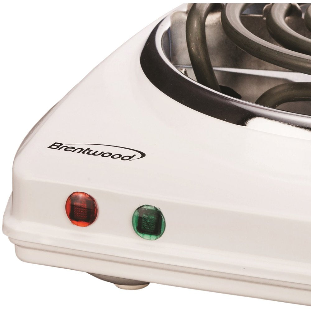 TS-322 1000W Single Electric Burner, White