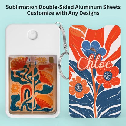 Sublimation Blanks Card Perfume Spray Bottle 1FL.OZ White 12 Pack