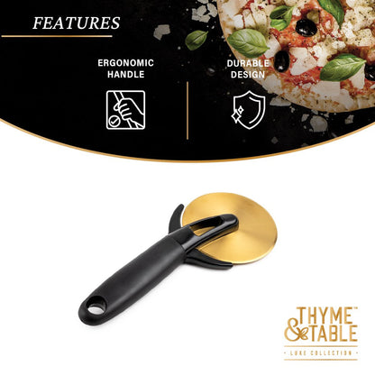 Stainless Steel Gold Pizza Wheel