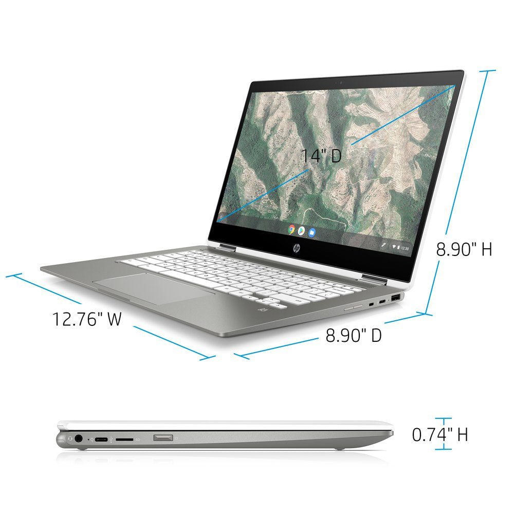 14" Touch X360, Chromebook, Intel Pentium Silver N5030, 4 GB RAM, 128 GB Emmc, Silver, Chrome OS, 14B-Ca0061Wm