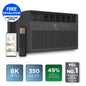 8,000 BTU Smart Inverter Window Air Conditioner (Black) - 350 Sq Ft with up to 49% Energy Savings, Quiet Cooling Tech, 3-In-1 Cooling, Fan & Dehumidifier, Matter Wi-Fi, Remote Control - W8WC72-B