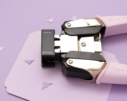 Crop-A-Dile Retro Corner Chomper Tool-Scallop & Cloud