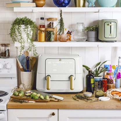 9QT Trizone Air Fryer, White Icing by Drew Barrymore