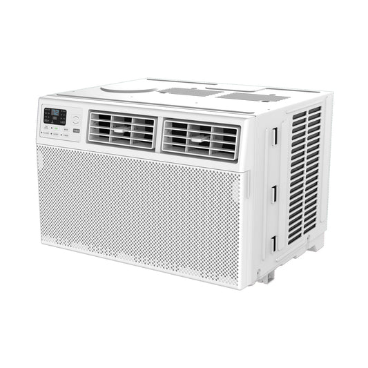 12,000 BTU 550 Sq. Ft. Smart Window Air Conditioner with Fan & Dehumidifier, White