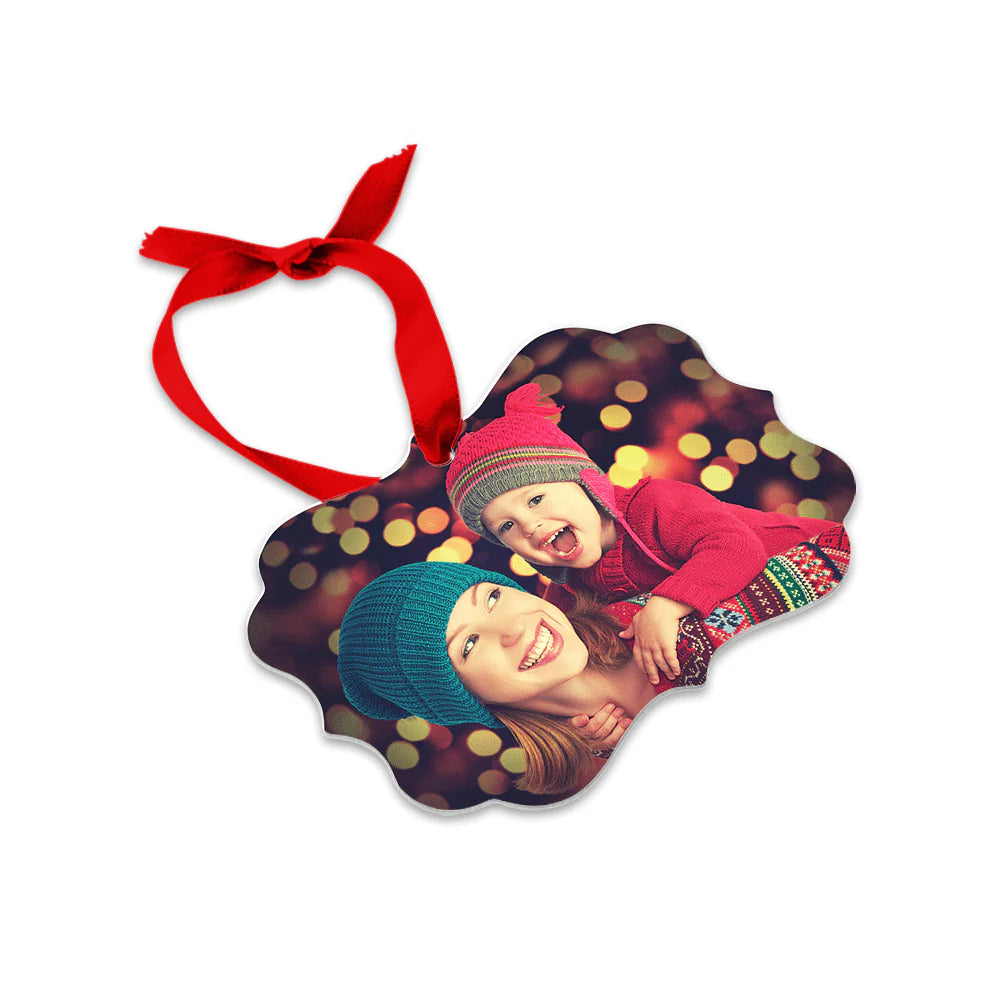 3.95" X 2.76" Benelux Sublimation Aluminum Ornament