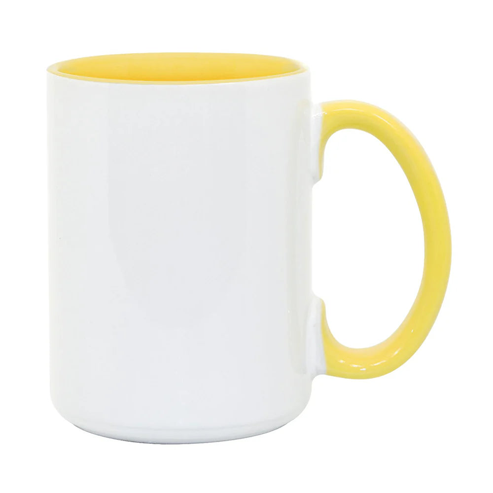 HPN ORCA Premium 15 Oz. Inner + Handle Sublimation Ceramic Mug - 36 per Case