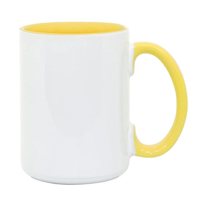 HPN ORCA Premium 15 Oz. Inner + Handle Sublimation Ceramic Mug - 36 per Case