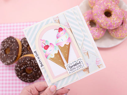 Life Is Sweet - Ice Cream-Themed Sentiment Stamp Set