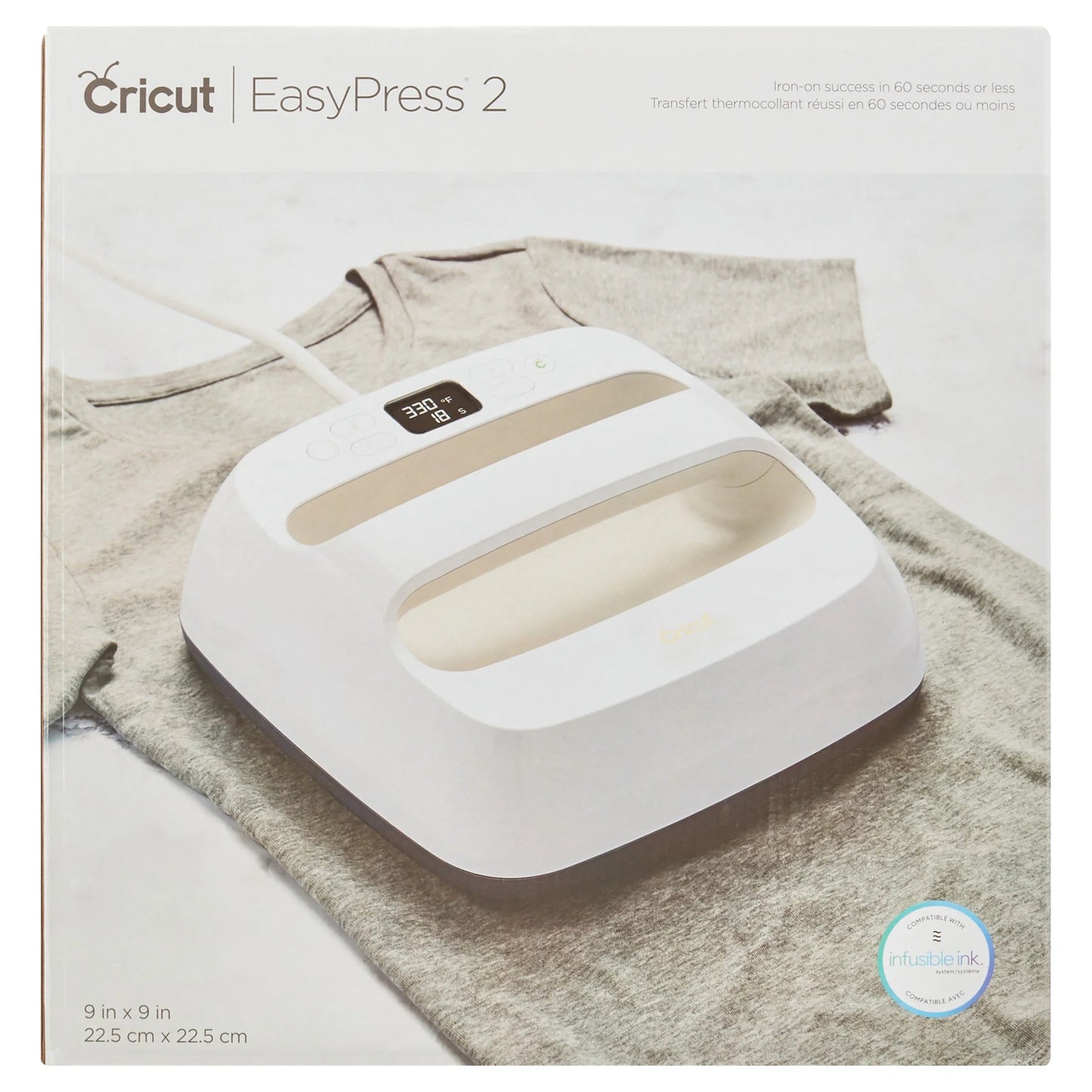 Cricut Easy Press® 2 Heat Press, Daybreak - 9 in X 9 In