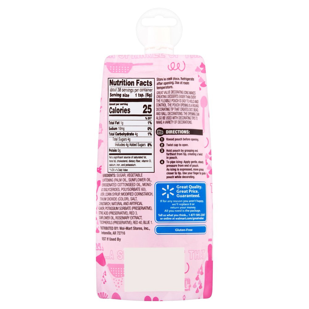 Pink Decorating Icing, 8 Oz