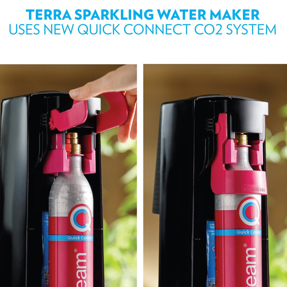 Terra Sparkling Water Maker - Black