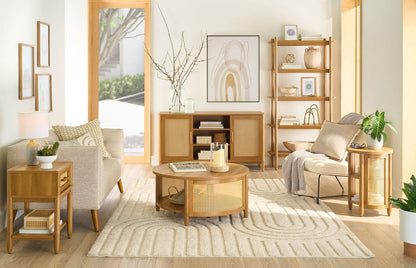 Springwood Caning Desk, Light Honey Finish
