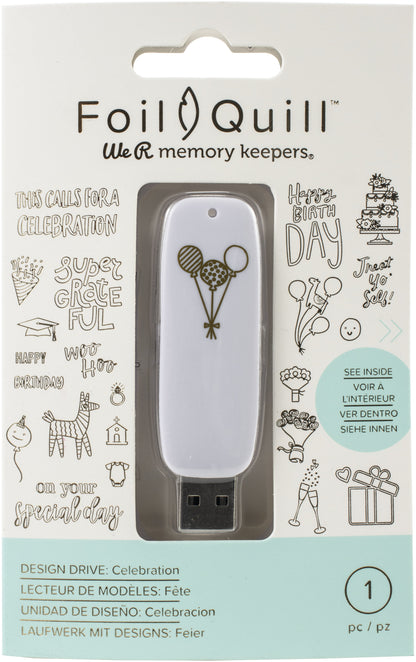 Foil Quill USB Artwork Drive-Celebration