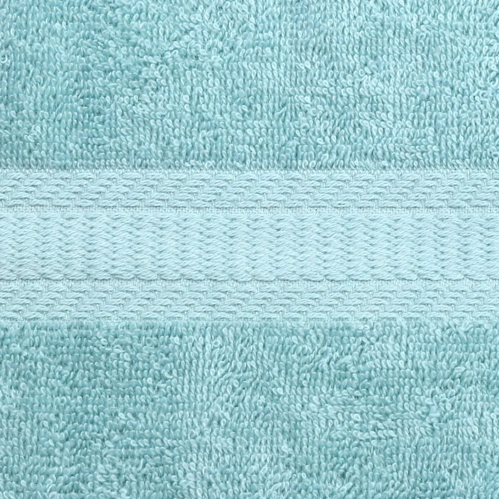 Basic Solid 18-Piece Bath Towel Set Collection, Aqua