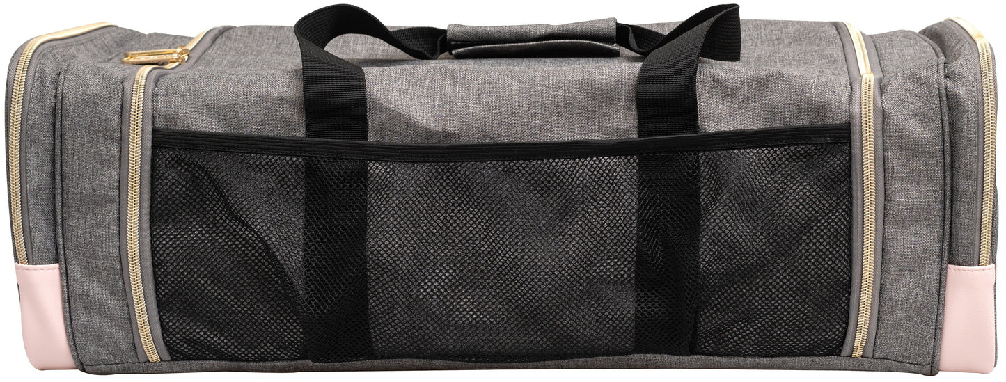 We R Crafter'S Machine Tote-Pink & Grey