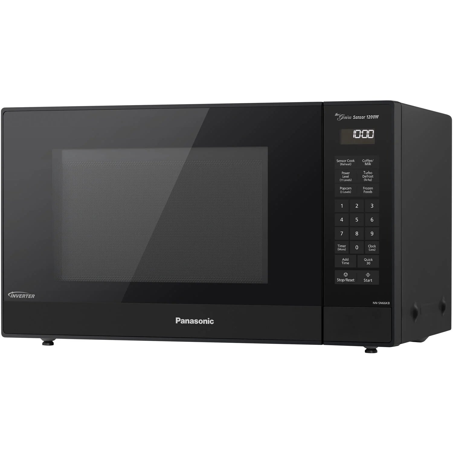 1.2 Cu. Ft. 1200W Genius Sensor Countertop Microwave Oven with Inverter Technology in Black