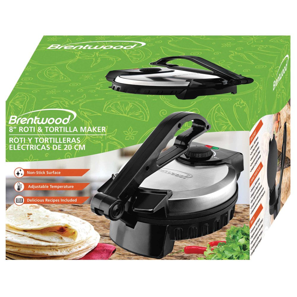 TS-127 Stainless Steel Non-Stick Electric Tortilla Maker