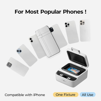 H17 Phone Cases Heat Press Vacuum Heat Press Machine for Phone Cases (Compatible with Iphone)+ Hat Press Machine - Hat Press Heat Machine for Caps Curved Teflon