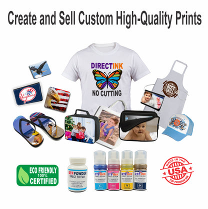 All-In-One DTF Ink & Powder T-Shirt Printer Epson | Starter Kit