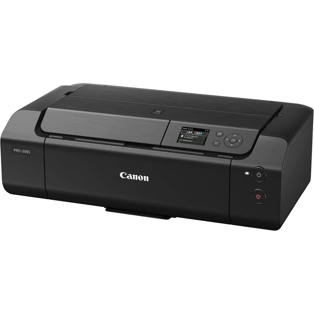 Canon PIXMA PRO-200S Wireless Photo Printer | 13-Inch Borderless Printing | 8-Color Dye Ink for Photographers & Designers (6875C002) + More (International Model)