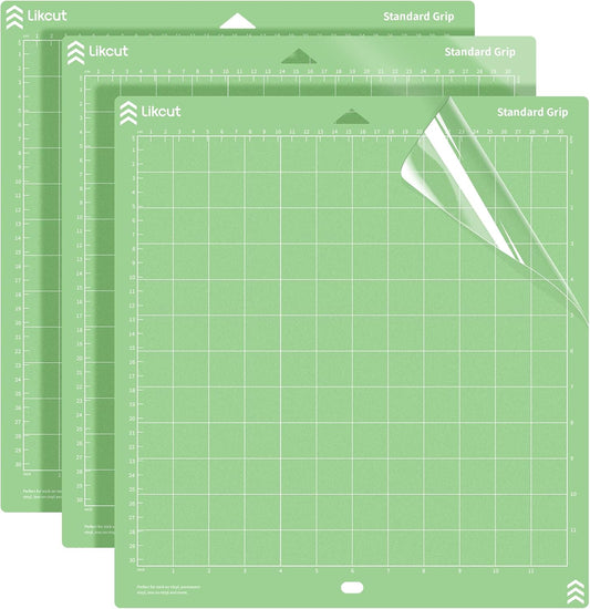 Cutting Mat 12"X12" for S31 Vinyl Cutter Machine - Standardgrip Mat Compatible with Cricut Maker, 3 Pack
