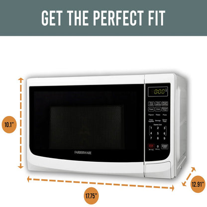 Classic 0.7 Cu. Ft. 700W Microwave Oven, White