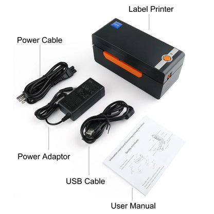 Thermal Label Printer, 4X6 Shipping Label Printer with Holder, High Speed