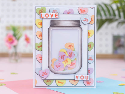 Crafter’S Companion Stamp & Die Kit - Love Hearts