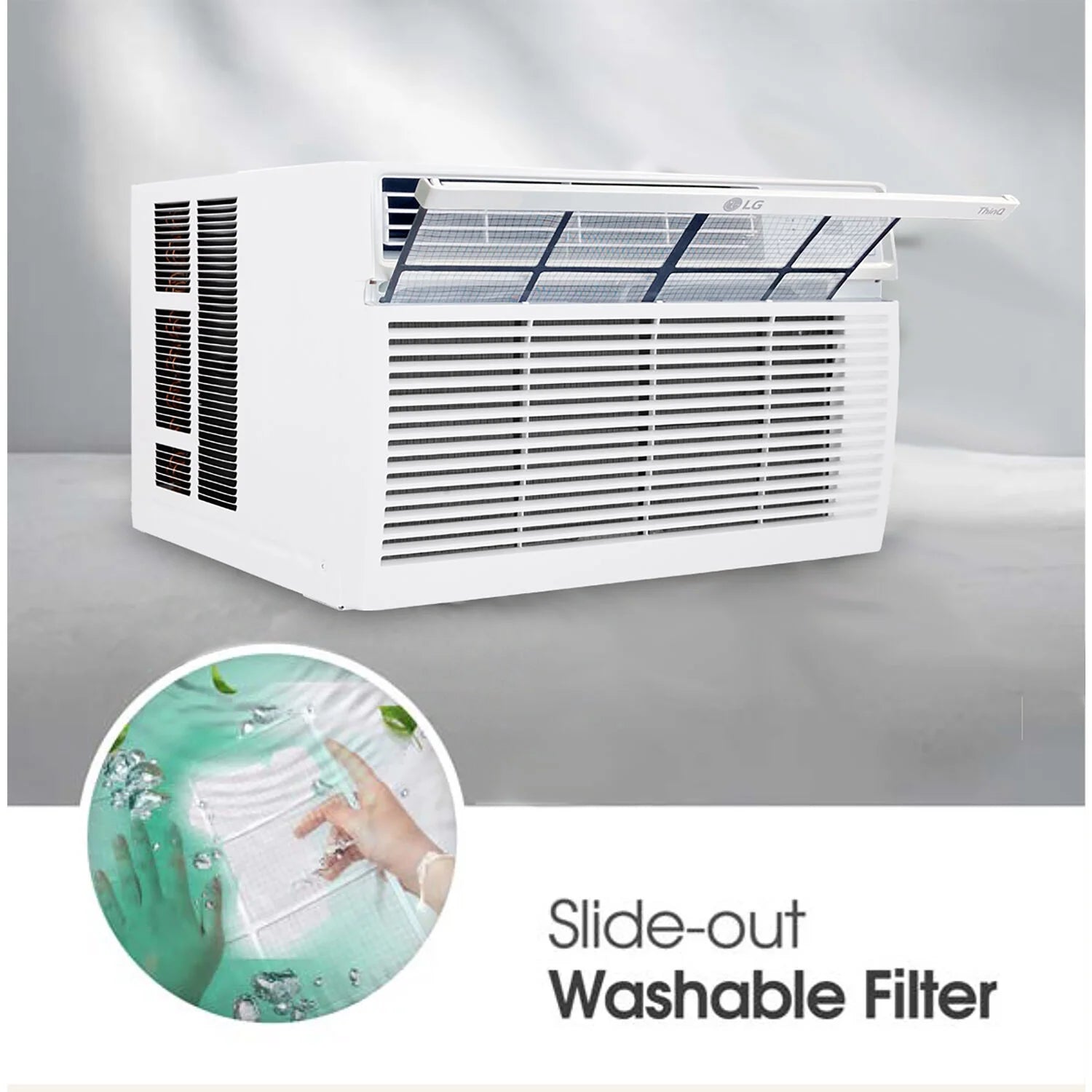 14,000 BTU Window Smart Air Conditioner with Remote, LW1521ERSM1