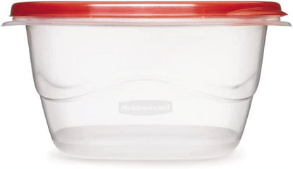 Takealongs 5.2 Cup Deep Square Food Storage Containers, Set of 4, Red