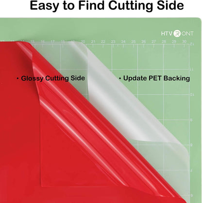 Red & Green Permanent Vinyl -12" X 14 FT Glossy Red & Glossy Forest Green Permanent Adhesive Vinyl Roll