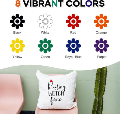 Heat Transfer Vinyl White HTV Rolls - 12" X 20Ft White Iron on Vinyl+Htv Heat Transfer Vinyl Bundle - 8 Pack 12" X 3FT HTV Vinyl for T-Shirts