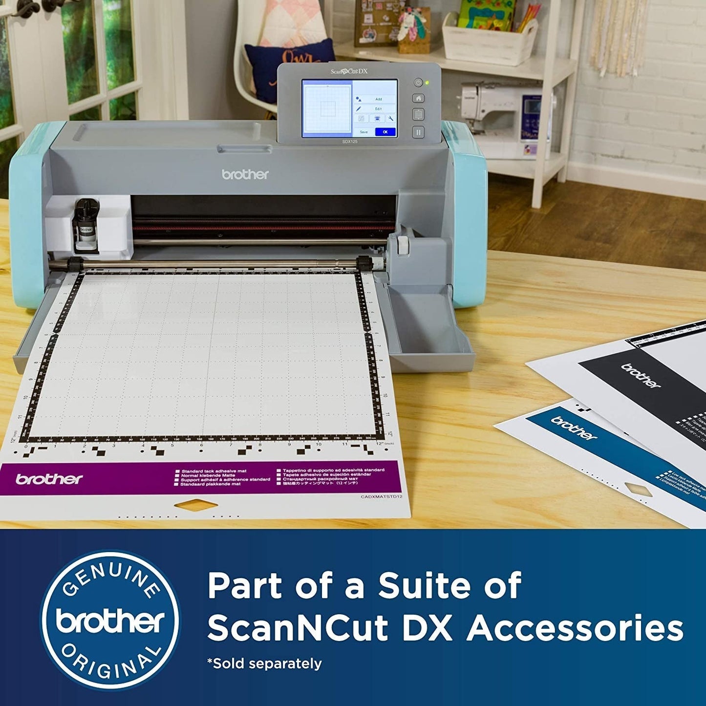 Scanncut DX Mat CADXMATLOW12, 12" X 12" Low Tack Adhesive for Thin and Delicate Materials, Replacement Accessory